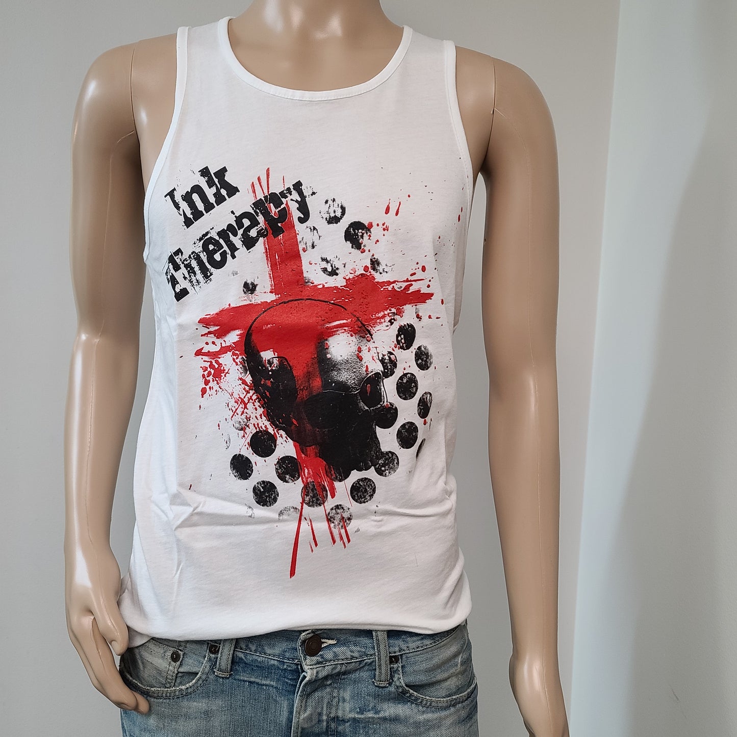Red Cross & Skull Men's Tanktop