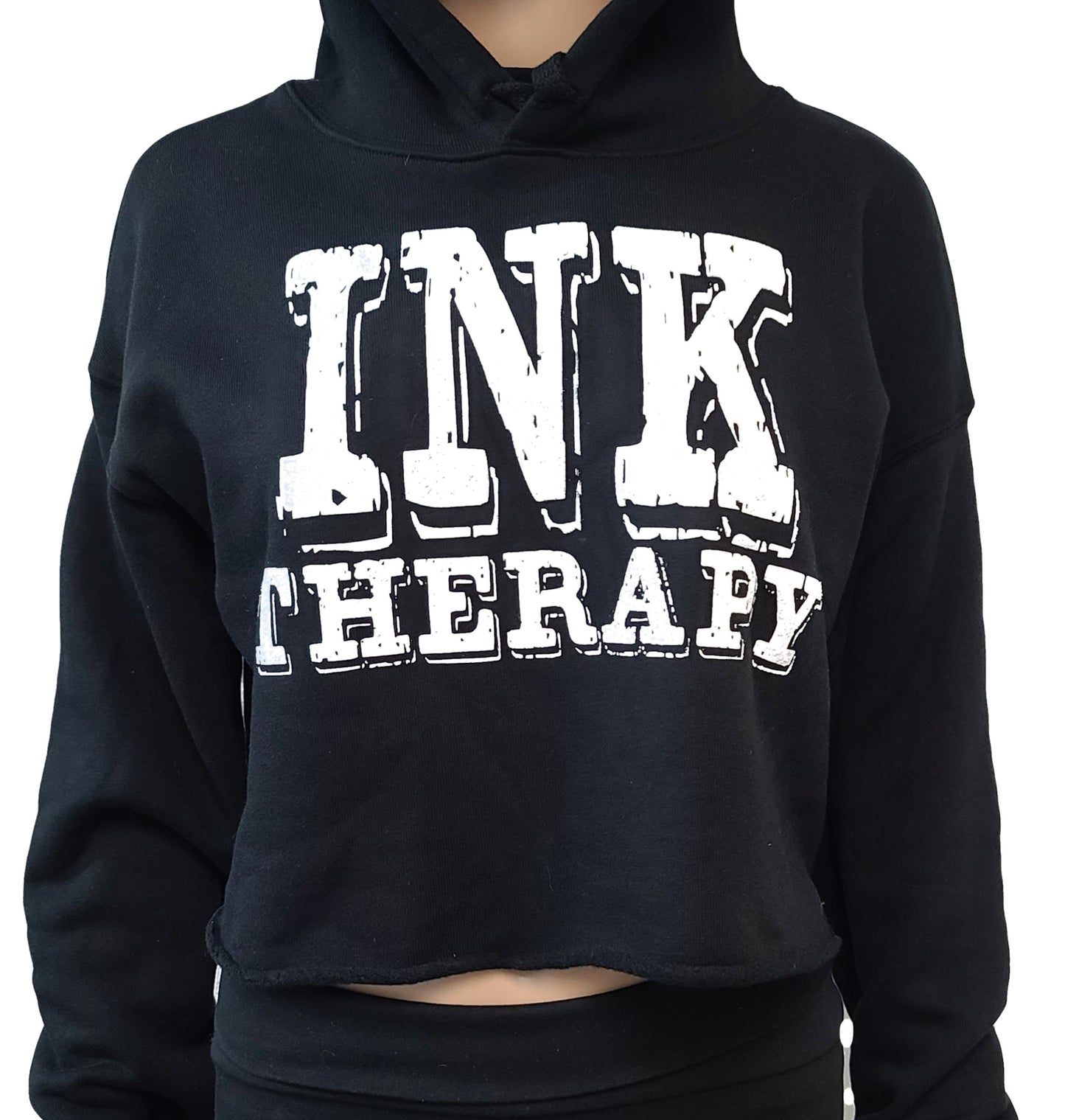 Ink Therapy Cropped Hoodie