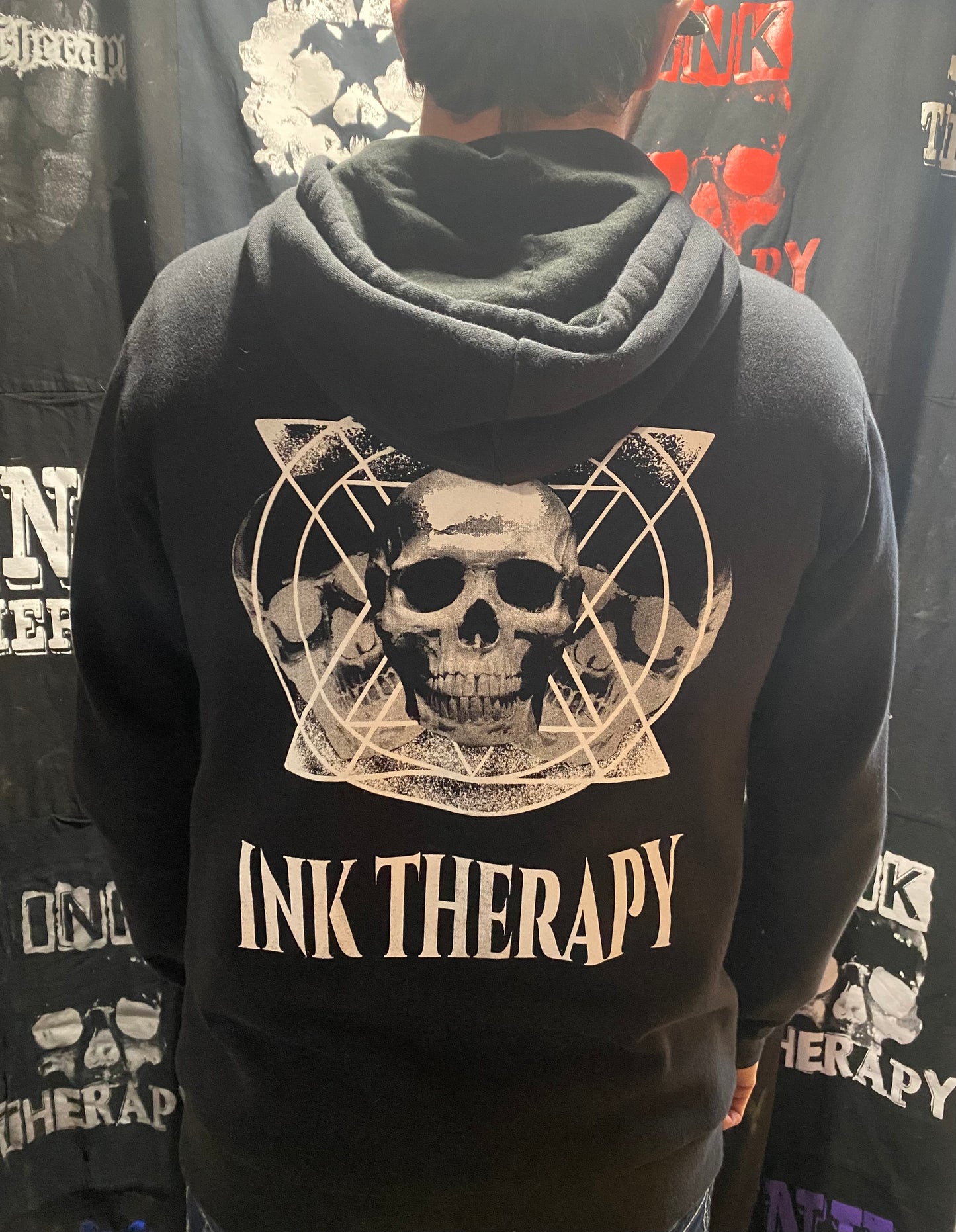 Sacred Geometry Skull Zip-up