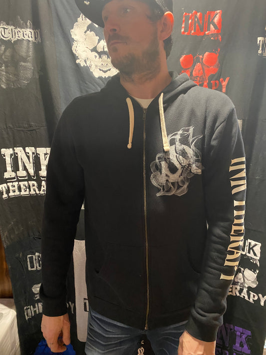 Sacred Geometry Skull Zip-up